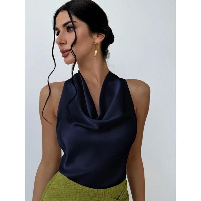 Женская летняя мода новый сексуальный топ без рукавов