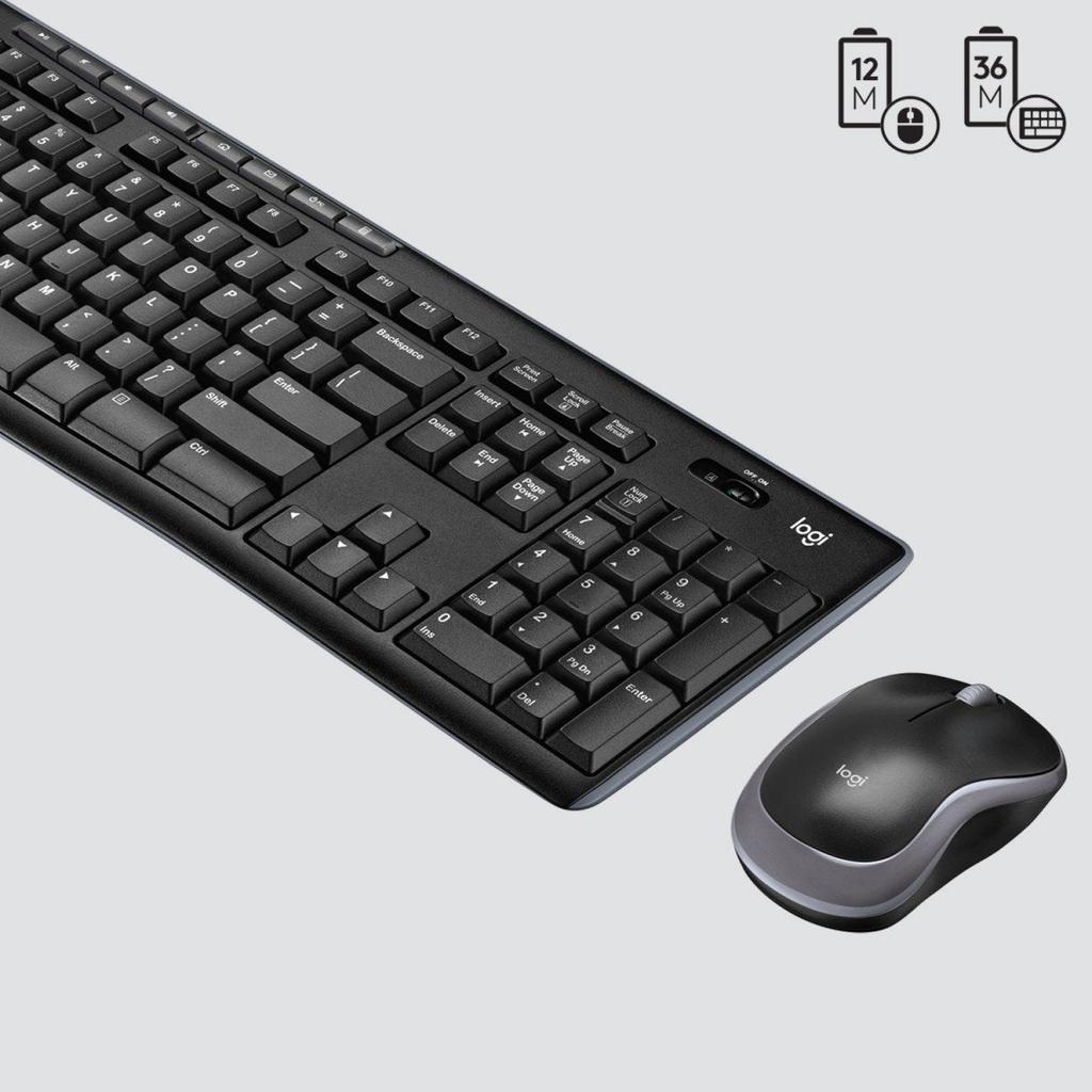 Logitech MK270 Wireless Keyboard and Mouse Combo Black