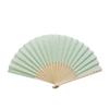 Ken Onishi Manufacturer Omi Hemp Fan 23cm Light Green "Ripple" 78-01