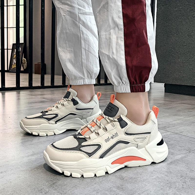 Men's Shoes Summer Dad’s Shoes Korean Trend Sports Casual Tide Shoes Breathable Running Shoes