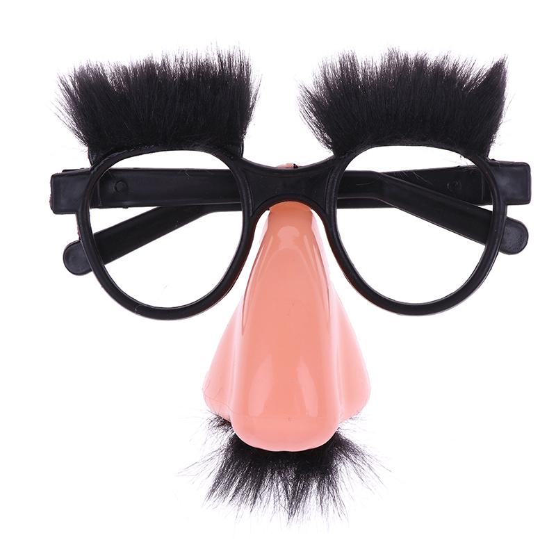 Fancy Cosplay Disguise Moustache Glasses Halloween Party Dress Big Nose
