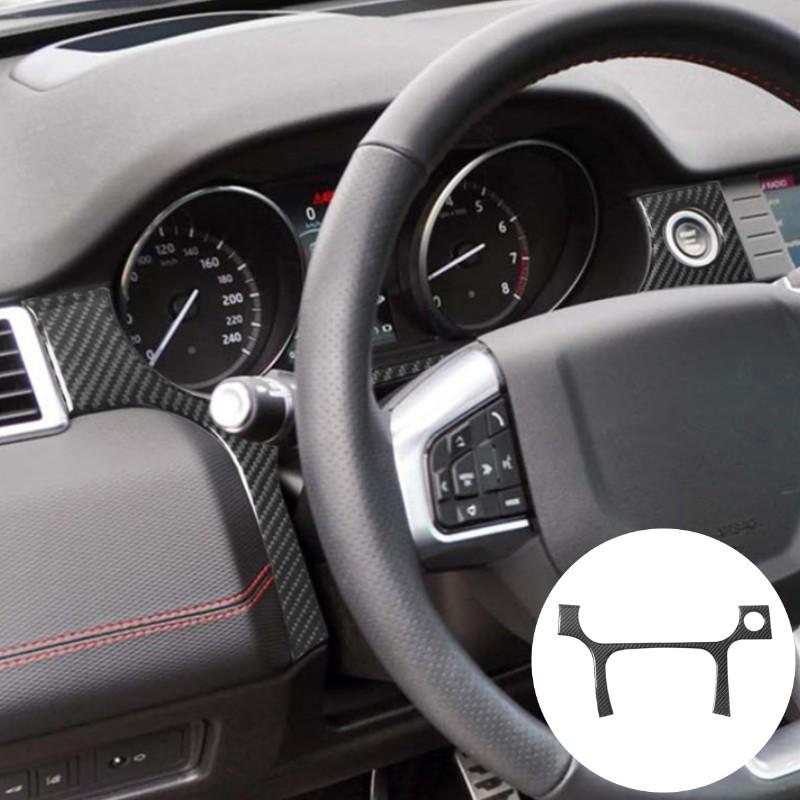 Car Air Conditioning Vent Armrest Cup Holder Stop Panel For Land Rover Discovery Sport 2015- Carbon Fiber Sticker