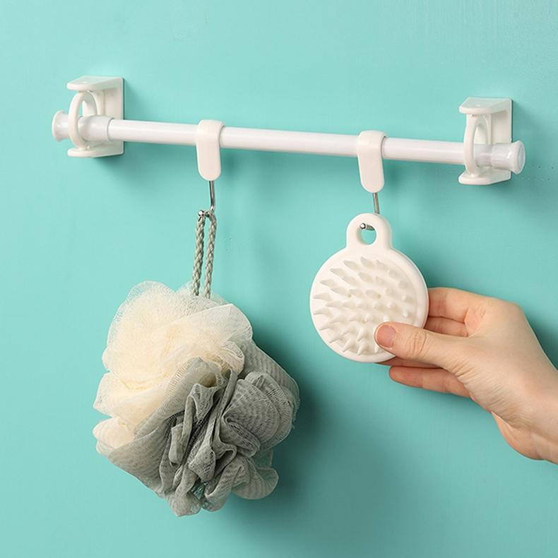 2 шт. вращающееся кольцо висит без перфорации душевая занавеска рельс фиксированный держатель кронштейна