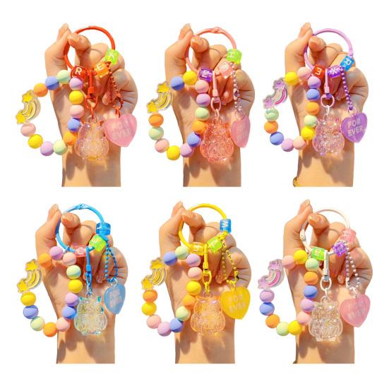 Браслет-ремешок на запястье для телефона с бусинами и подвеской-совушкой, брелок-цепочка против потери, шнурок для мобильного телефона, сумки, ключей