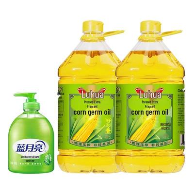 Комбо: Антисептик для рук Blue Moon Aloe и Кукурузное масло Luhua