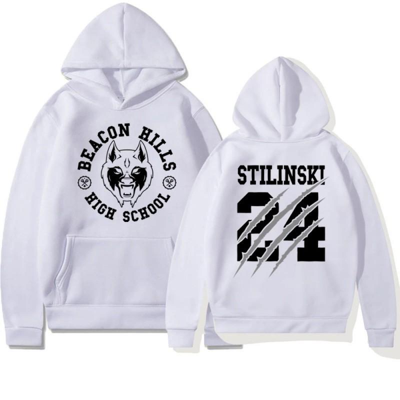 Teen Wolf Stiles Stilinski Inspired Hoodie Mens Casual Fall Graphic Sweatshirt Unisex Streetwear