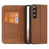 Dux Ducis Skin X2 Wallet Flip Case with Stand for Samsung Galaxy S23+ in Brown