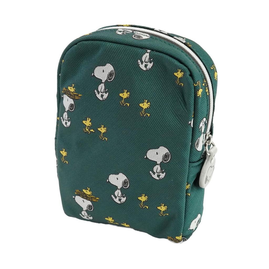 PEANUTS Cosmetic Pouch and Woodstock PND50256 Green (Snoopy design)