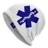 Star Of Life Skullies Beanies Hat EMT Paramedic Medic Ambulance Hip Hop Unisex Women Ski Caps Warm Dual-use Bonnet Knitting Hats