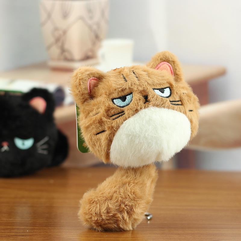 1 шт. Рюкзак для девочки, украшение куклой, милый плюшевый кулон в виде кошки, брелок для сумки для пары, декоративный подарок