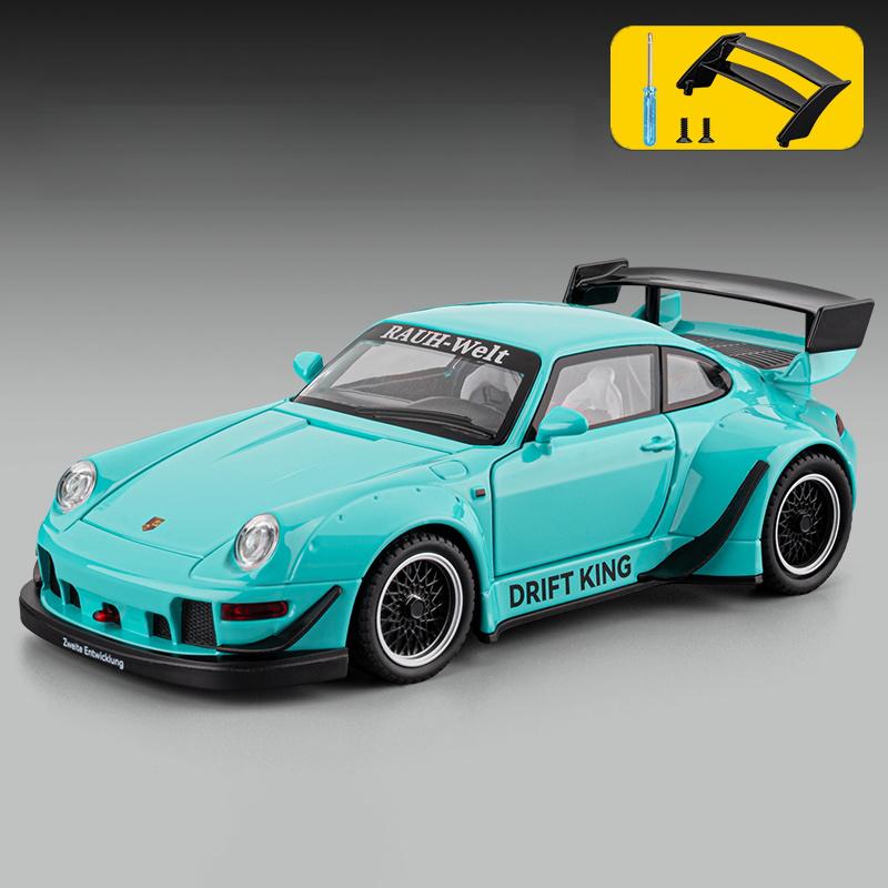 AKEZM1 1:22 Porsche RWB 993 Targa 911 Supercar Alloy Metal Diecast Model Car Home Decoration & Collectibles Hobby Display Ornaments Toy