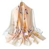 Ai Si Ya Lan Floral Silk Long Scarf