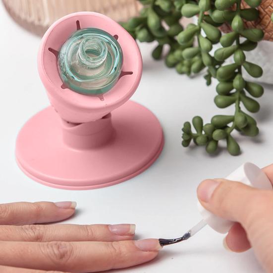 Hinge Untippable Nail Polish Bottle Holder, Anti-Spill Tilted Nail Polish Bottle Stand, Nail Polish Bottle Display Rack for Home, Nail Salon