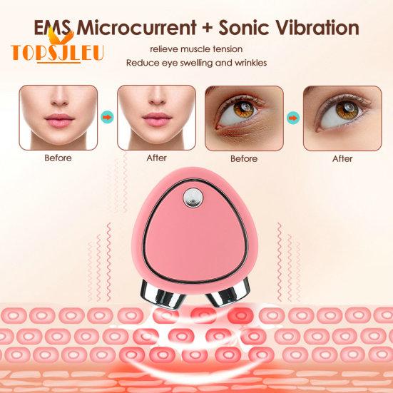 Устройство для массажа лица, микротоковая подтяжка кожи, подтяжка лица для похудения, вибрация, улучшение кровообращения, целлюлит, ноги, массажер для лица, плеч и головы