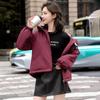 Осень-зима, утепленная теплая парка, женская повседневная милая однотонная Свободная куртка с капюшоном и большим карманом, верхняя одежда