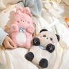 Cartoon Water Injection Bag Plush Warm Water Bag Outdoors 500ml Backable Hot Water Bag Adult