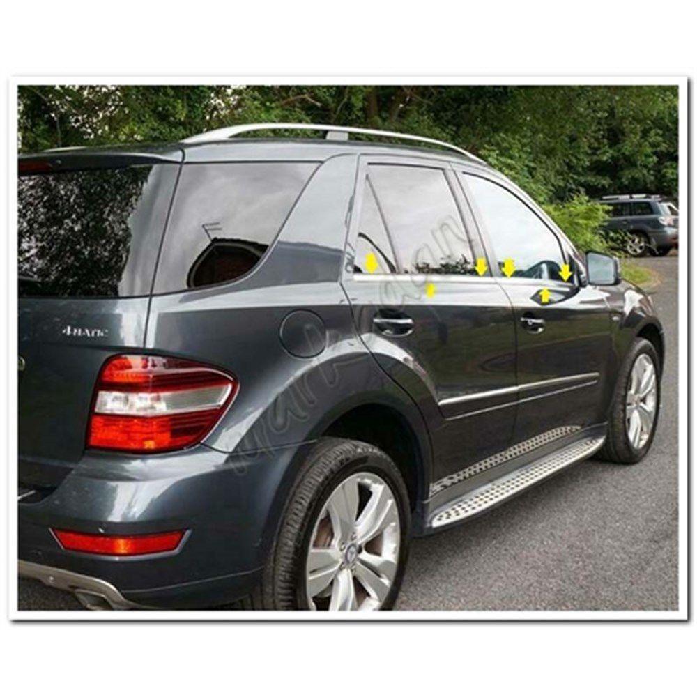 For Mercedes W164 Chrome Window Streamer Between 2005 To 2011-Auto styling accessories spoiler