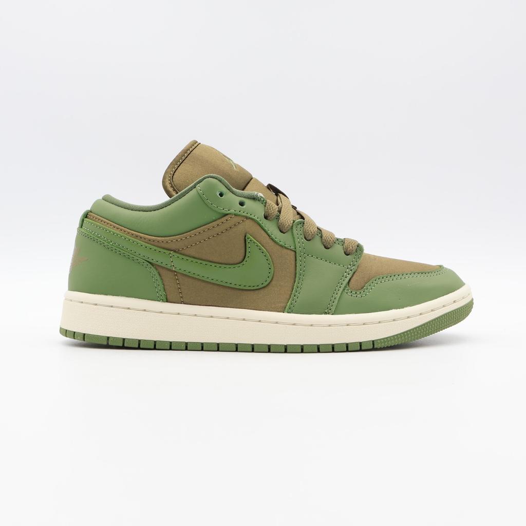 FB9893-300 Nike Air Jordan 1 Low SE Коричневые Водоросли Небо Светло-Оливковые (Женский)