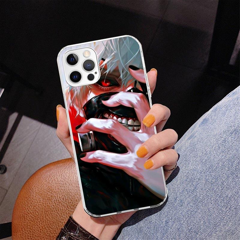 Чехол для телефона G-Ghoul Tokyo Kaneki Ken Для iPhone 17 Air 16 Pro Max 16E 15 + 14 Plus 11 12 13 Mini 7 8 SE Подарок Печатная Крышка Fundas