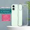 IMAK For iPhone 16 Clear Case Airbag Corners TPU Frame PC Back Cover