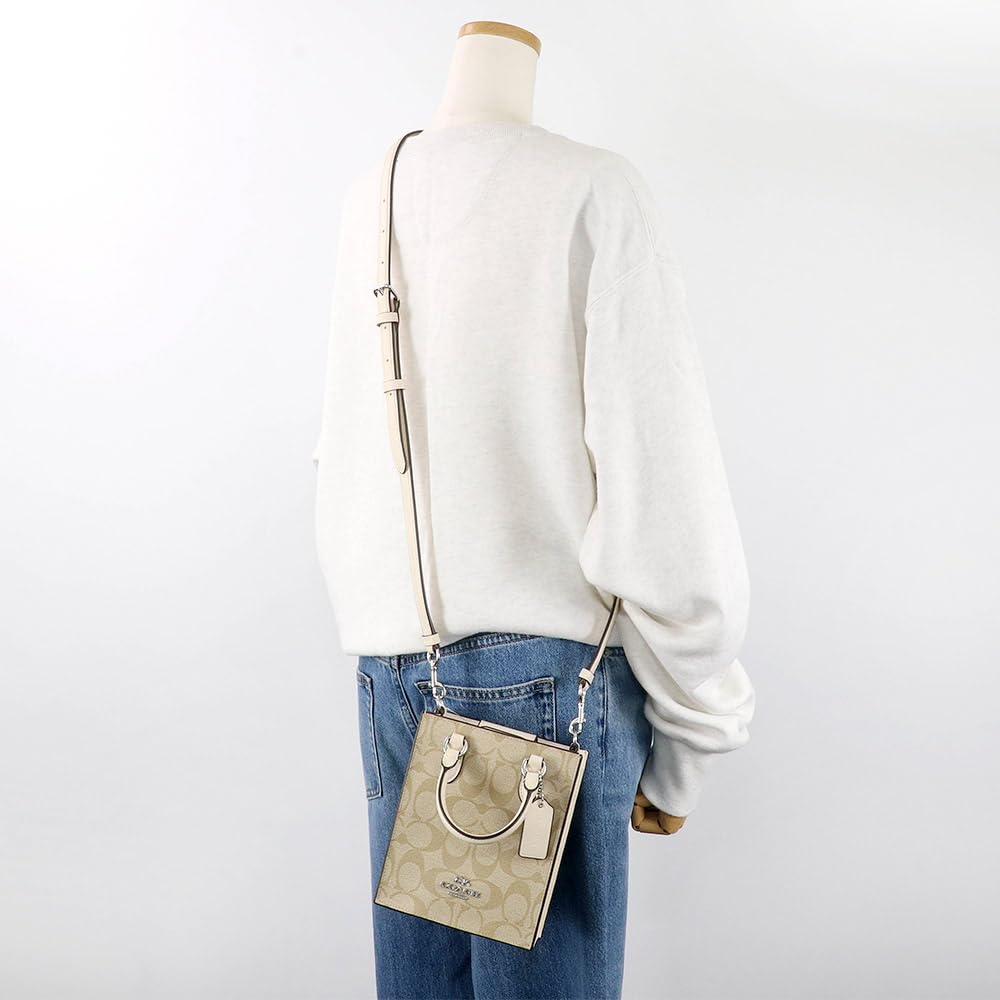 Сумка Сумка через плечо CJ494 SIGHA 2way Мини-сумка Signature Outlet Серебряный Светлый Хаки Мел [Coach] Женская [Товар]