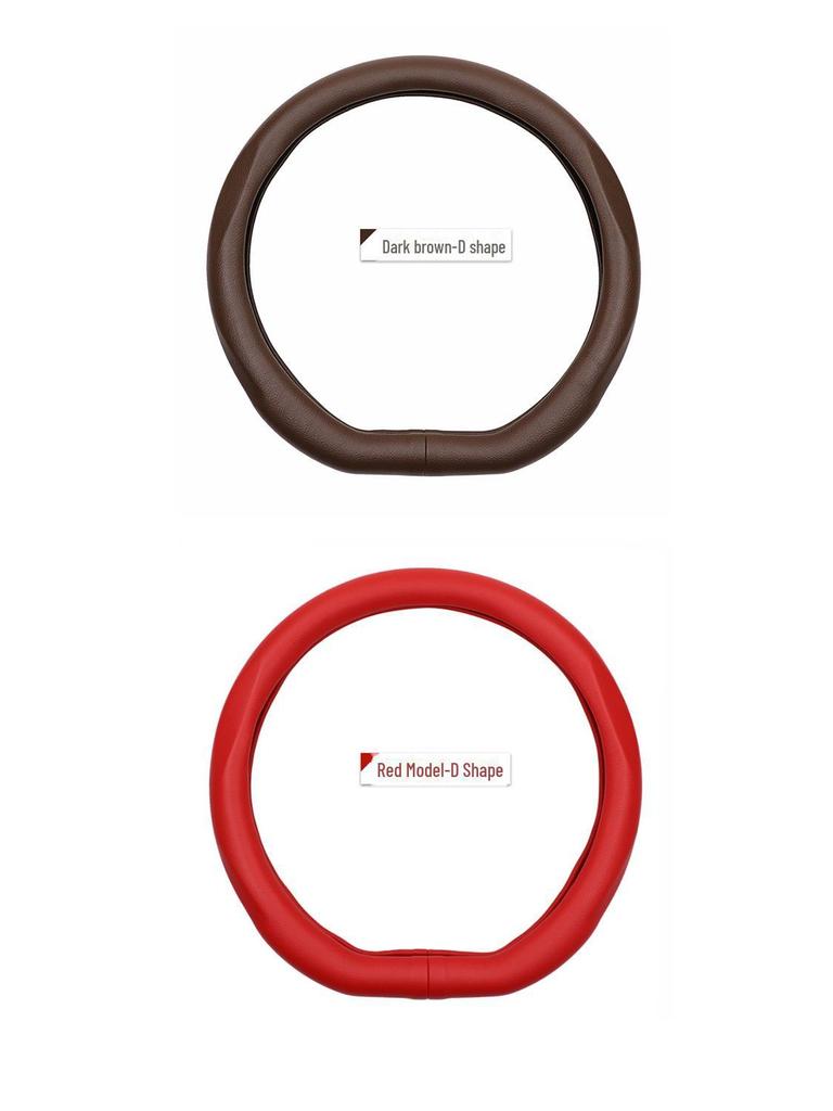 Leather Steering Wheel Cover for Dongfeng Qichen D50/R50/Chenfeng R50X/R30/T70M50V, All-Season Use