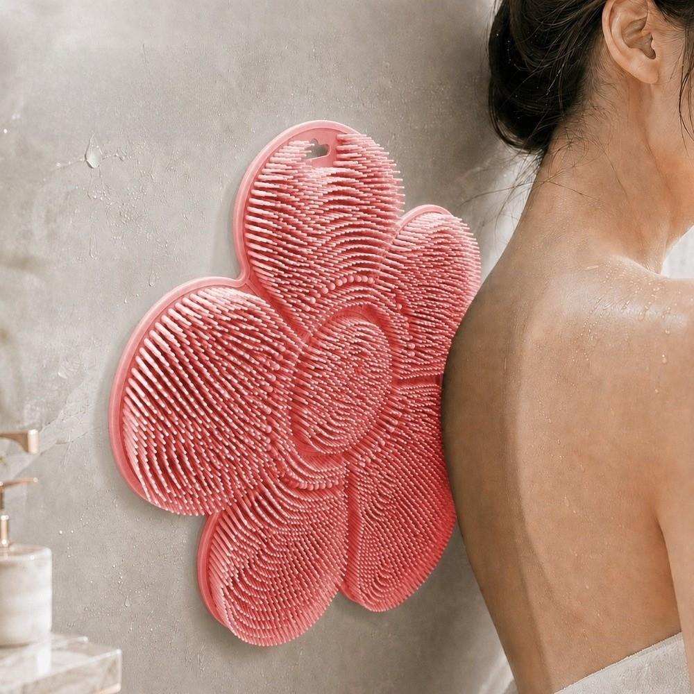 New Non-Slip Massage Bath Pad Silicone Suction Cup Foot Cleaning Pad Easy Clean Shower Scrubber Mat Bathroom Use