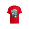 Rose Avatar Mvp Cartoon Basketball Casual Short-Sleeve T-Shirt Men Tops Crimson GP3441
