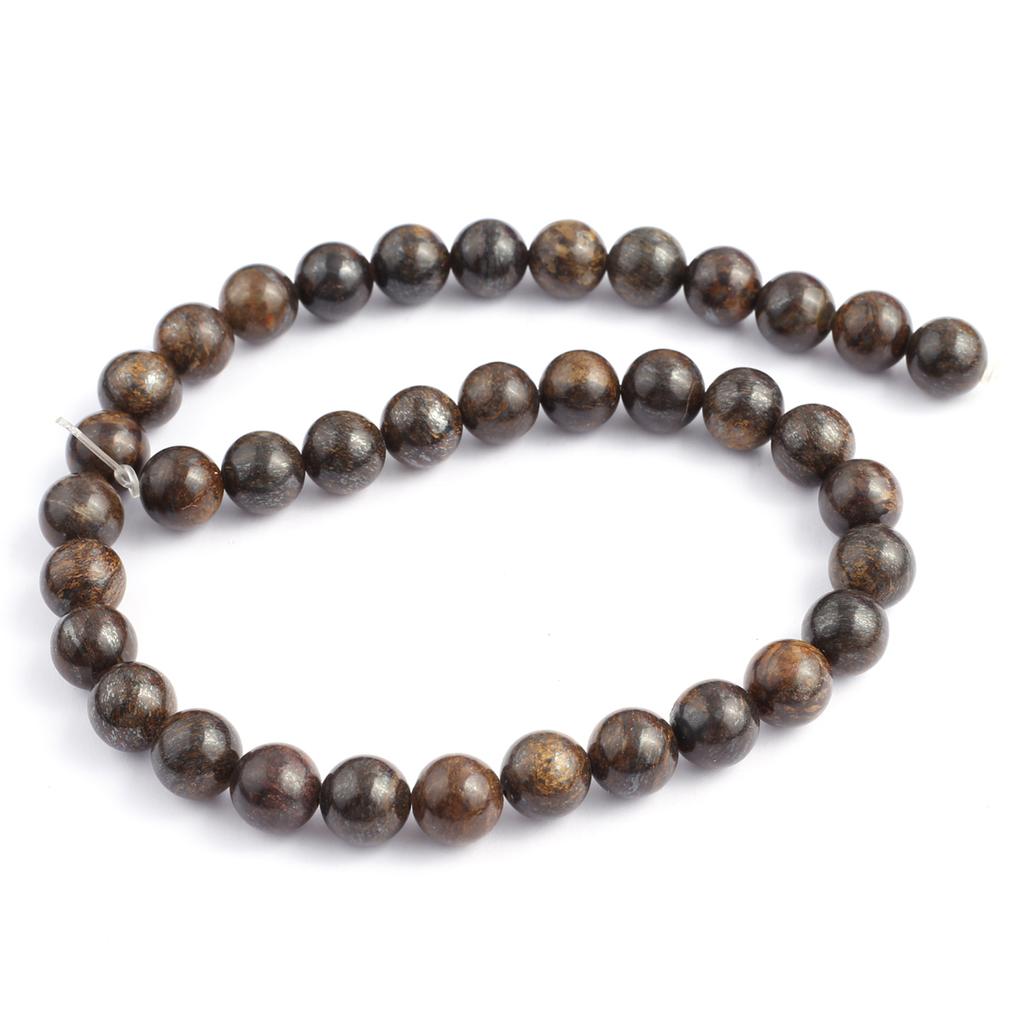 Isoaltion бусины из натурального камня бронзово-серые круглые бусины для изготовления ювелирных изделий DIY ожерелье серьги браслет аксессуар