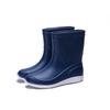 Fashion Men's Rain Boots Comfortable Fashion New Products Non-slip Mid-tube Water Shoes Casual Adult Rubber Slip On Rain Shoes