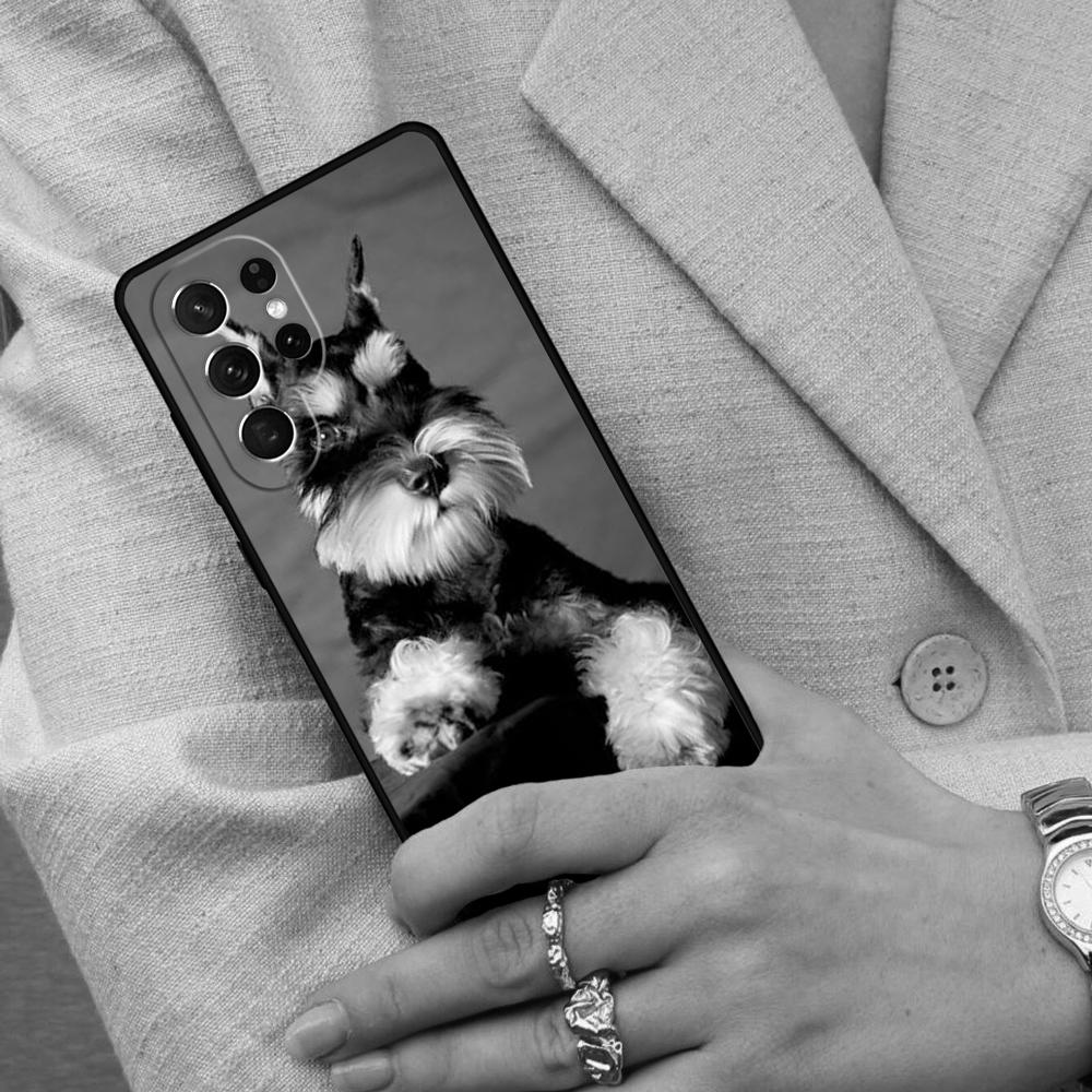 Miniature schnauzer puppy dog Cell Phone Case for Samsung Galaxy S26 Ultra S25 S24 S23 S22 S21 S20 Note10 Cover