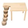 Hamster Climb Platform Decorative Wooden Small Pet Playing Activity Playground with Round Ladder