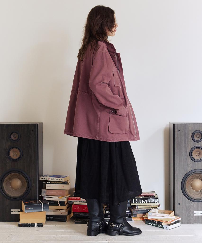 AFTERHOURS Washed Cotton Utility Jacket (Violet)