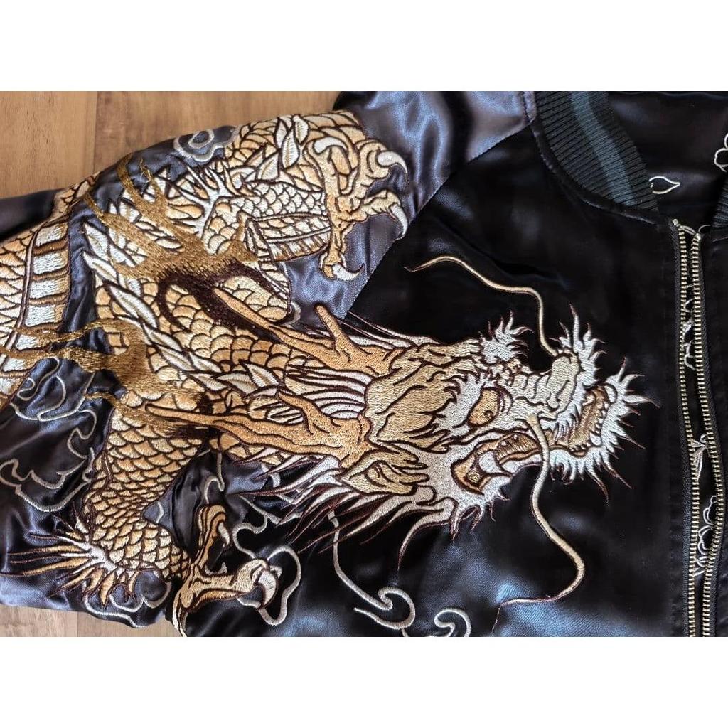 Used Karakuri Tamashii Iki Sukajan Black Men's Reversible