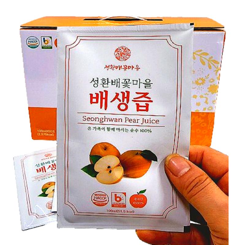 Seonghwan Pear Blossom Village Pear Juice 100ml 50pcs