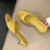 Fashion Liyke Summer Fashion Thin Low Heels Slippers Women Round Open Toe Beach Casual Sandal Female Mules Slides Shoes Zapatos De Mujer