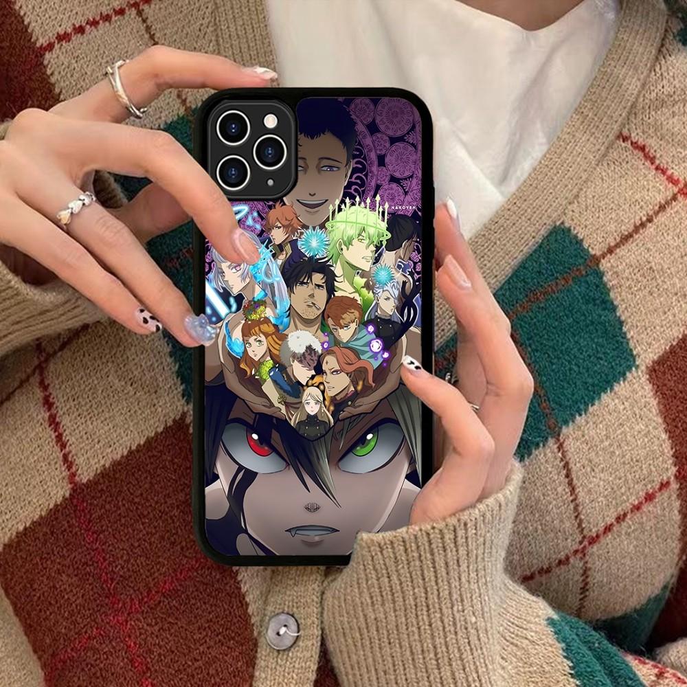 Чехол для телефона Black Clover Силиконовый PC+TPU Для Для IPhone 11 12 13 14 15 16 Plus Pro Max Чехол