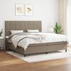 Maison Exclusive - Sommier À Lattes De Lit Avec Matelas Taupe 200x200 Cm Tissu