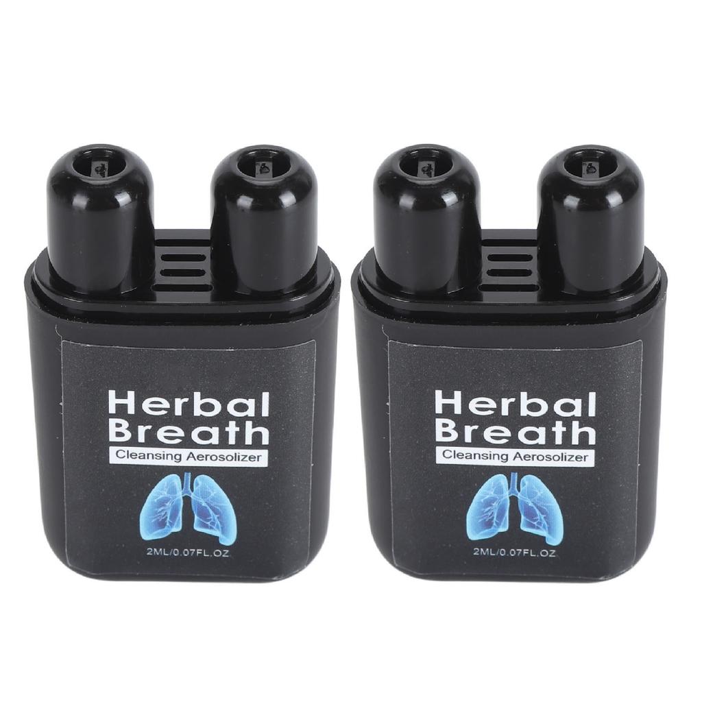 2pcs 2ml Nasal Relief Inhaler Reduce Congestion Improve Breathing Herbal Nose Inhaler for Health Care