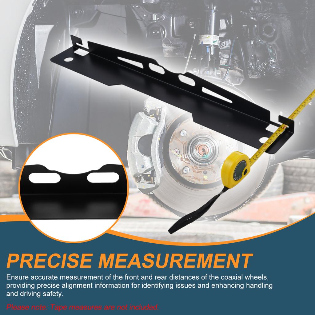 2PCS Wheel Toe Alignment Tool Plates, Heavy Duty Stainless Steel Automotive Alignment Tool Kit with Hanging Holes for