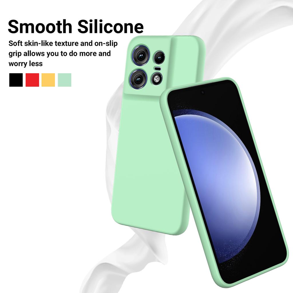 For Motorola MOTO Edge 50 Pro Liquid Silicone Phone Case Shockproof Bumper Soft Back Cover for MOTO G14 G24 G34 G04