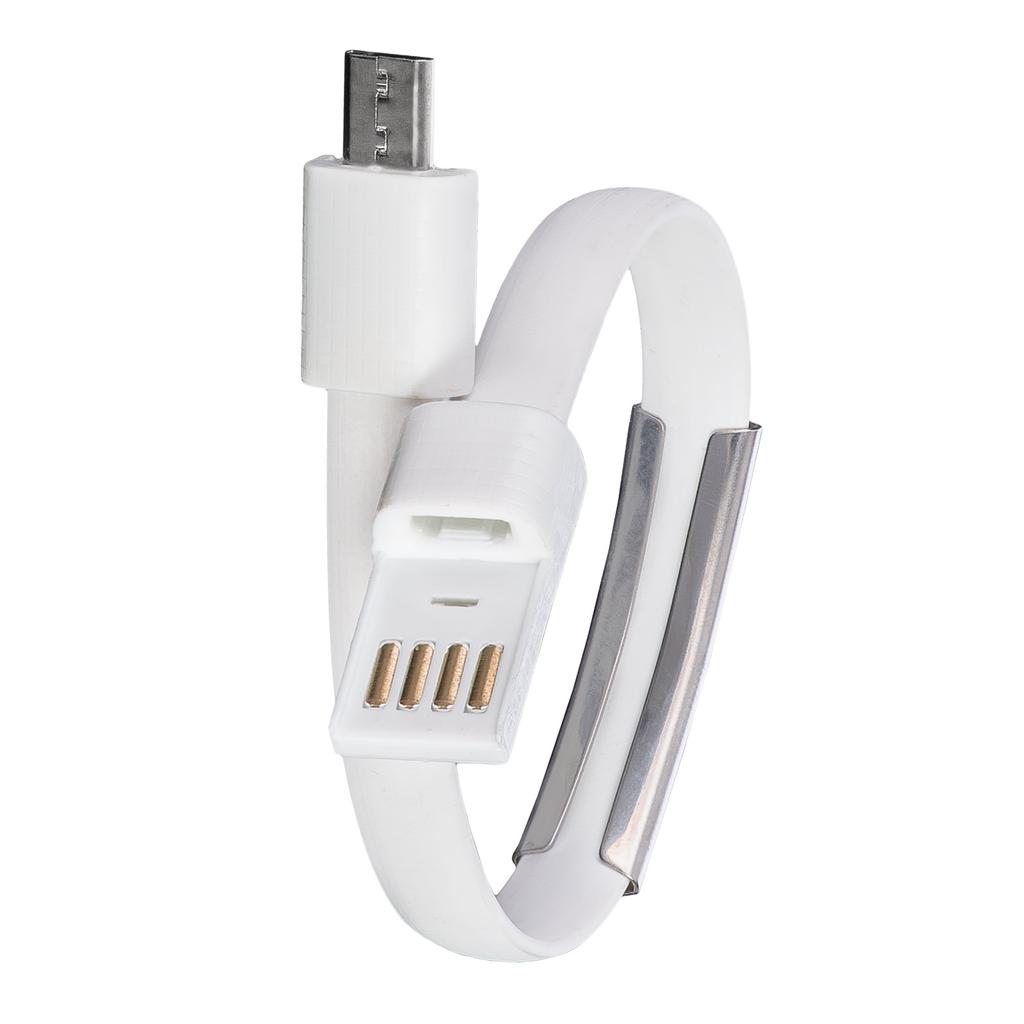 Kabel USB 2.0 - micro USB Akyga AK-AD-34 Bransoletka opaska do smartfona 23cm