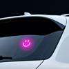 Солнечная Неоновая Лампа-Улыбка для Автомобиля с 6 Цветами, Декоративная Лампа на Присоске для Треугольного Окна, Беспроводная Светодиодная Атмосферная Лампа для Салона и Экстерьера, Автоаксессуар