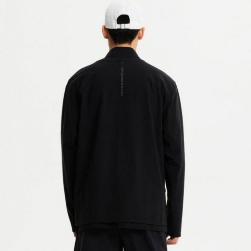 New Balance Униформа Трикотаж Стойка Воротник Молния Nbmdfco113 19 Толстовка Верх