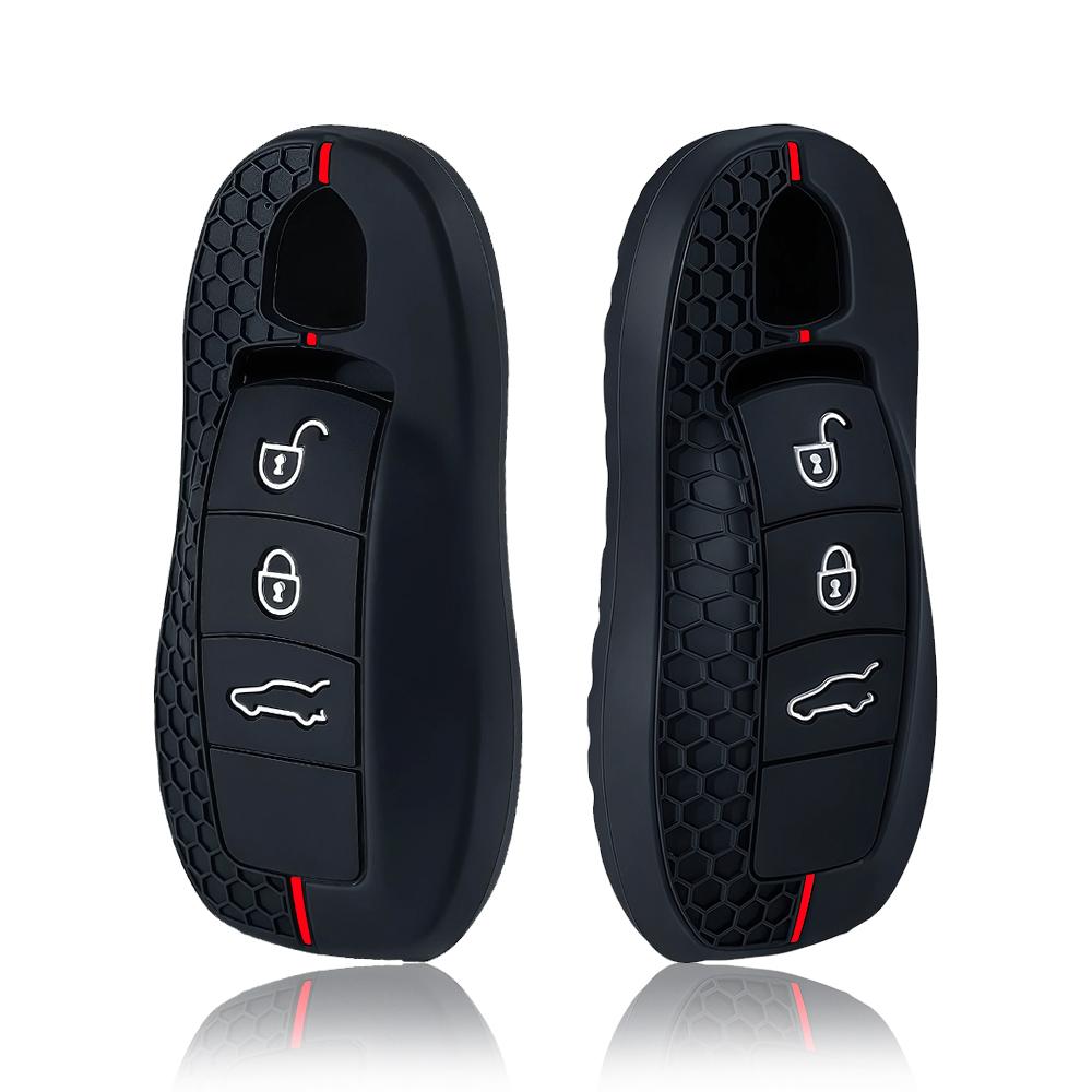 AABKS1 For Porsche Cayenne Panamera Macan Cayman 911 718 918 958 Key Case Cover Shell Fob Remote Key Protector Holder Accessories