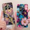 For Realme 12+ 12X 12 5G Cute Flower Butterfly Cat Painted Case For Realme12 5G 12 Plus 12X 12Plus Soft Silicone TPU Phone Cases