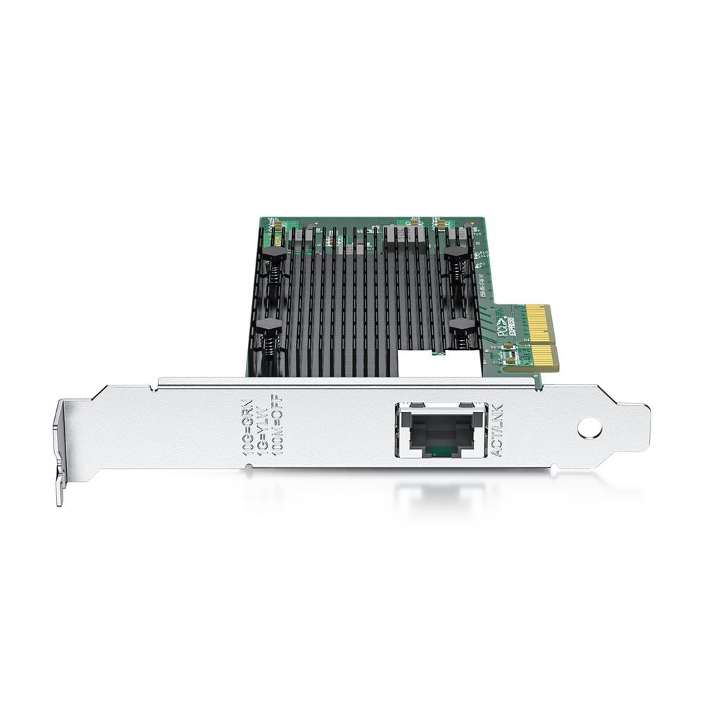 Сетевая карта 10Gtek 10 Гбит/с PCI-E NIC, Чип-контроллер Intel X550-AT2, Один порт RJ45, Совместима с Intel X550-T1, LAN-карта 10Gbase-T, PCI-E 3.0
