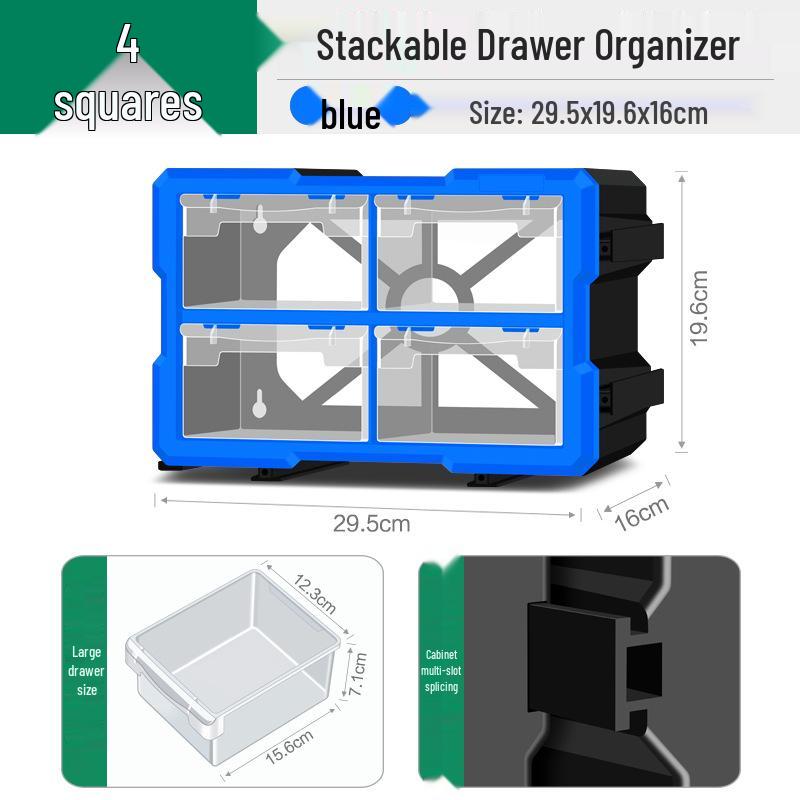 Шкаф для хранения деталей с ящиками для электроники, метизов и винтов