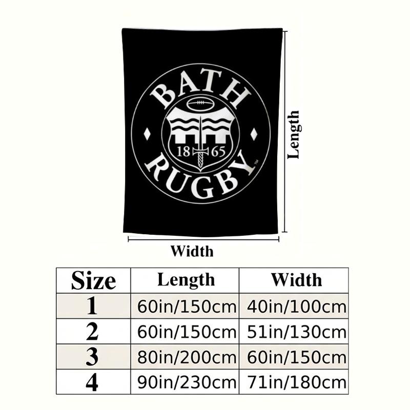 Bath Rugby Wall Tapestry Aesthetic Wall Hanging Printed Fabric Blanket Decorative Tapestries For Bedroom Living Room Home Decor