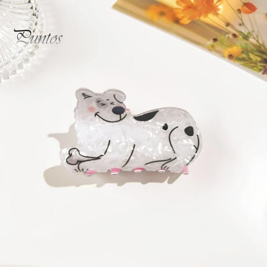 Акриловая заколка для волос в форме мультяшного животного, пружинный дизайн, нескользящая, сильная ручка, заколка для волос в виде акулы, аксессуар для волос